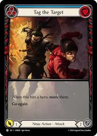 Tag the Target (Blue) (Extended Art) (CIN026) [Blitz Deck The Hunted Cindra]