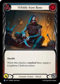 Whittle from Bone (Blue) (WOD023) [Blitz Deck The Hunted Arakni Web of Deceit]