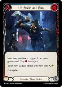 Up Sticks and Run (Blue) (WOD026) [Blitz Deck The Hunted Arakni Web of Deceit]