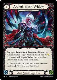 Arakni, Black Widow // Arakni, Funnel Web (WOD027//WOD028) [Blitz Deck The Hunted Arakni Web of Deceit]