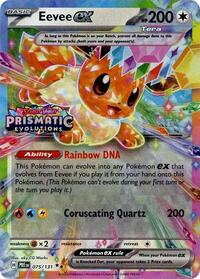 Eevee ex - 075/131 (Prismatic Evolutions Stamp) (075/131) [Miscellaneous Cards and Products]