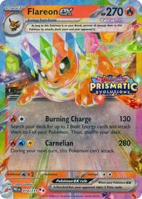 Flareon ex - 014/131 (Prismatic Evolutions Stamp) (014/131) [Miscellaneous Cards and Products]
