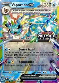 Vaporeon ex - 023/131 (Prismatic Evolutions Stamp) (023/131) [Miscellaneous Cards and Products]