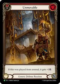 Unmovable (Red) (Extended Art) - FAB306 (FAB306) [Flesh and Blood Promo Cards]