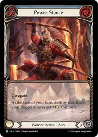 Power Stance (Blue) (Extended Art) - FAB314 (FAB314) [Flesh and Blood Promo Cards]