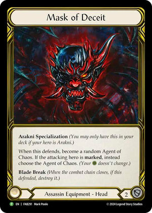 Mask of Deceit - FAB291 [Flesh and Blood Promo Cards]