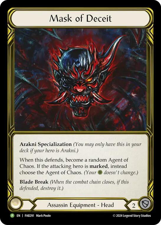 Mask of Deceit - FAB291 [Flesh and Blood Promo Cards]
