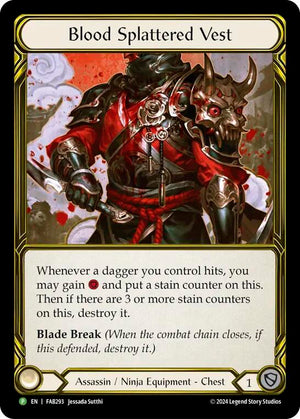 Blood Splattered Vest (Golden) - FAB293 [Flesh and Blood Promo Cards]
