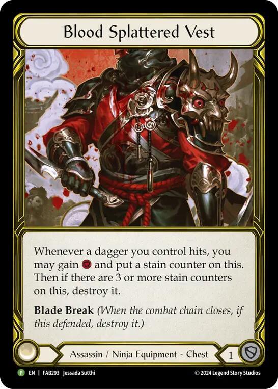 Blood Splattered Vest (Golden) - FAB293 [Flesh and Blood Promo Cards]