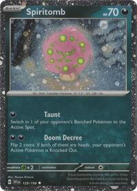 Spiritomb - 129/198 (Cosmos Holo) (129/198) [Miscellaneous Cards and Products]