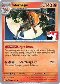 Infernape - 033/167 (033/167) [Prize Pack Series Cards]