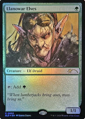 Llanowar Elves (0800) (Rainbow Foil) [Secret Lair Drop]