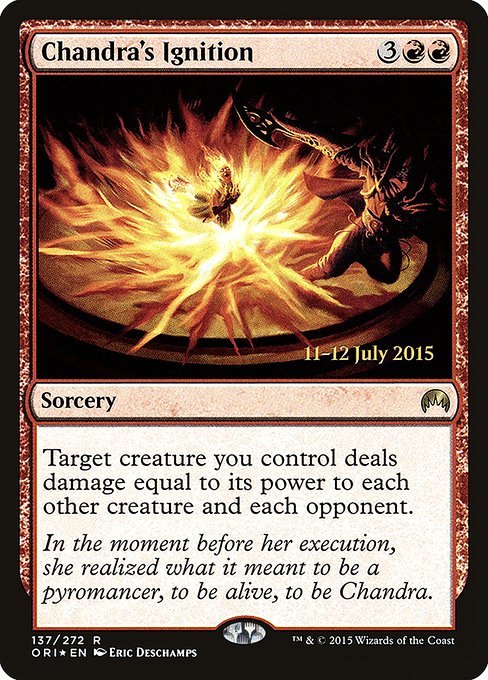 Chandra's Ignition (137s) [Magic Origins Promos]