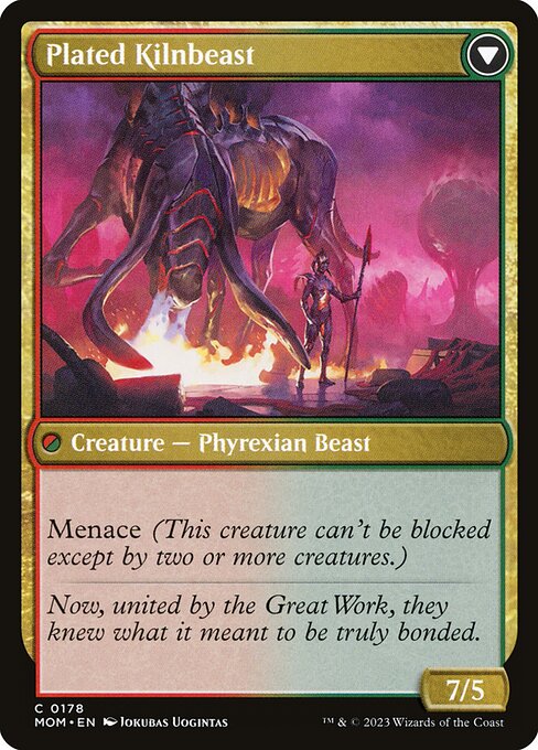 Bonded Herdbeast // Plated Kilnbeast (178) [March of the Machine] Reverse