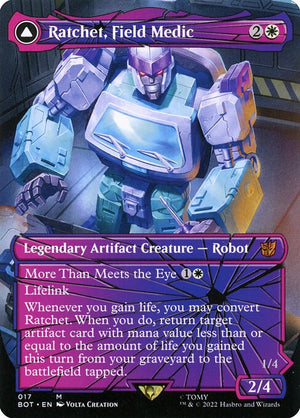 Ratchet, Field Medic // Ratchet, Rescue Racer (17) [Transformers] [Borderless]