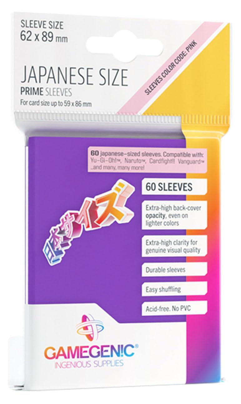 Gamegenic Japanese Sized Prime Sleeves - Purple