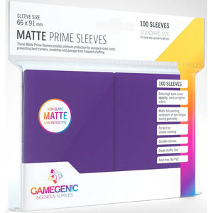 Gamegenic - Sleeves: Gamegenic Matte Prime Sleeves - Purple (100)