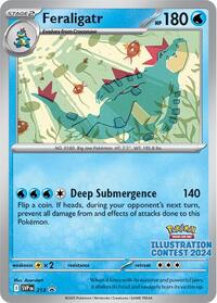 Feraligatr - 213 (Illustration Contest 2024) (213) [SV Scarlet and Violet Promo Cards]