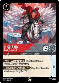 Li Shang - Newly Promoted (22) [Disney Lorcana Promo Cards]