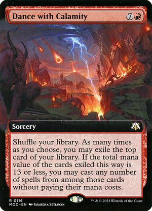 Dance with Calamity (116) [March of the Machine Commander] [Extended Art]