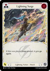 Lightning Surge (Red) (AST011) [Armory Deck Aurora]