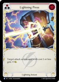 Lightning Press (Red) (AST021) [Armory Deck Aurora]