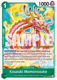Kouzuki Momonosuke (028) (OP10-028) [Royal Blood Release Event Cards]