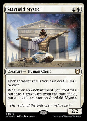 Starfield Mystic (76) [Wilds of Eldraine Commander]