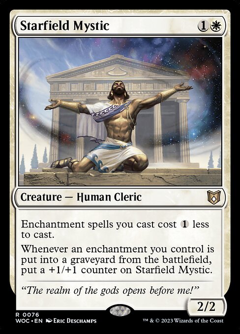 Starfield Mystic (76) [Wilds of Eldraine Commander]
