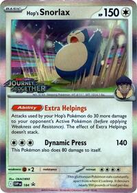 Hop's Snorlax - 184 (Prerelease) (184) [SV Scarlet and Violet Promo Cards]