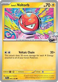 Iono's Voltorb (047/159) [SV09 Journey Together]