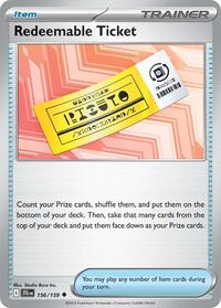 Redeemable Ticket (156/159) [SV09 Journey Together]