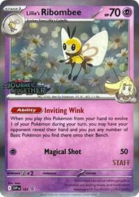 Lillie's Ribombee - 183 (Prerelease) [Staff] (183) [SV Scarlet and Violet Promo Cards]