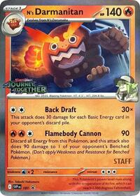 N's Darmanitan - 181 (Prerelease) [Staff] (181) [SV Scarlet and Violet Promo Cards]