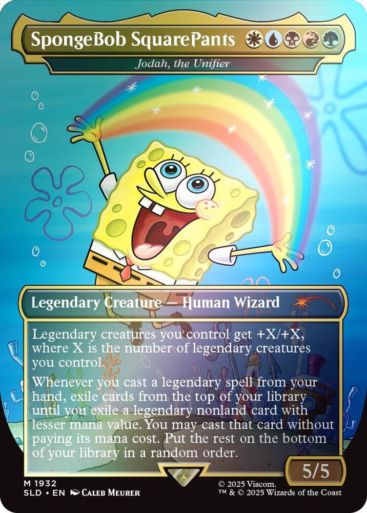 SpongeBob SquarePants - Jodah, the Unifier (Rainbow Foil) (1932) [Secret Lair Drop]