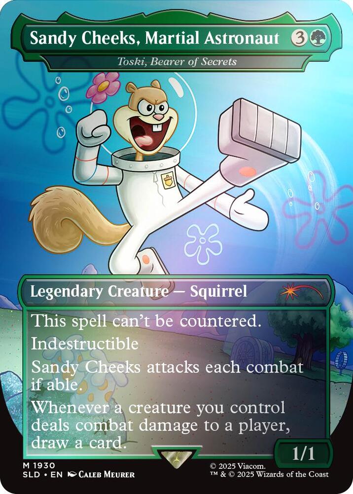 Sandy Cheeks, Martial Astronaut - Toski, Bearer of Secrets (Rainbow Foil) (1930) [Secret Lair Drop]