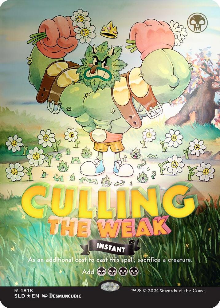 Culling the Weak (Rainbow Foil) (1818) [Secret Lair Drop]