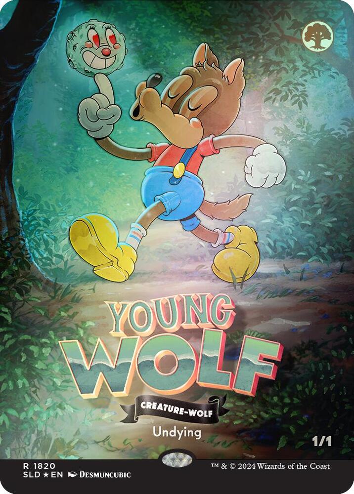 Young Wolf (Rainbow Foil) (1820) [Secret Lair Drop]