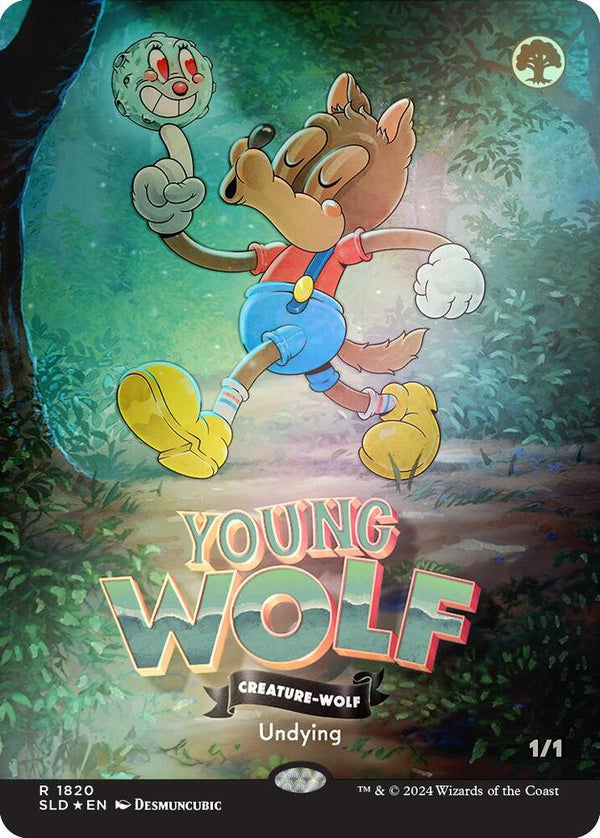 Young Wolf (Rainbow Foil) (1820) [Secret Lair Drop]