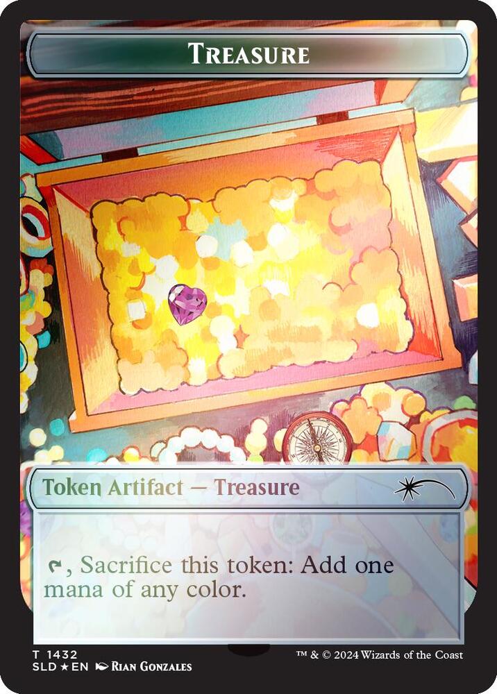 Treasure Token (1432) (Rainbow Foil) [Secret Lair Drop]