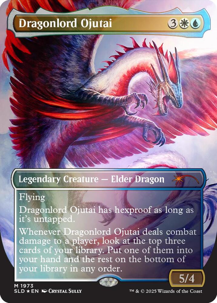 Dragonlord Ojutai (Rainbow Foil) (1973) [Secret Lair Drop]