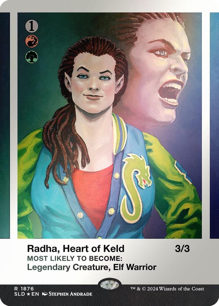 Radha, Heart of Keld (Rainbow Foil) (1876) [Secret Lair Drop]