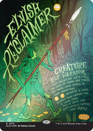 Elvish Reclaimer (Rainbow Foil) (2015) [Secret Lair Drop]