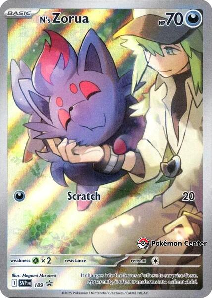 N's Zorua - 189 (Pokemon Center Exclusive) (189) [SV Scarlet and Violet Promo Cards]