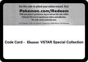 Code Card - Kleavor VSTAR Special Collection [Miscellaneous Cards and Products]