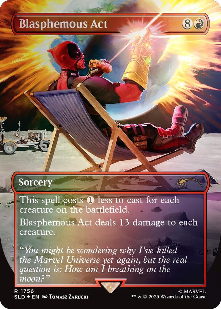Blasphemous Act (1756) (Rainbow Foil) [Secret Lair Drop]