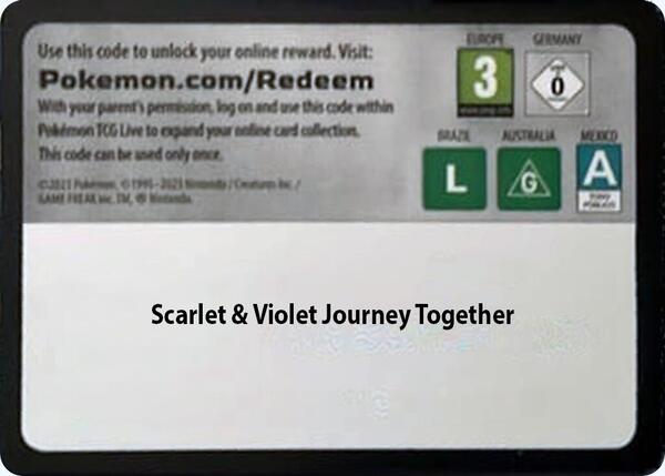 Code Card - Journey Together Booster Pack [SV09 Journey Together]