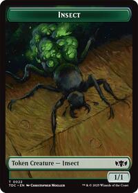 Insect (0022) // Zombie Druid Double-Sided Token (22 // 10) [Tarkir: Dragonstorm Commander]