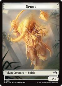 Spirit (0008) // Spirit (0009) Double-Sided Token (8 // 9) [Tarkir: Dragonstorm]