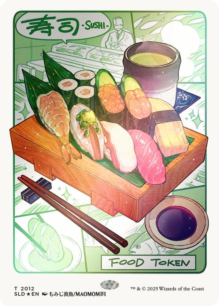Food Token (2012) (Rainbow Foil) [Secret Lair Drop]
